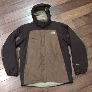 The North Face Brown Hyvent Hooded Jacket Men's SIZE MEDIUM